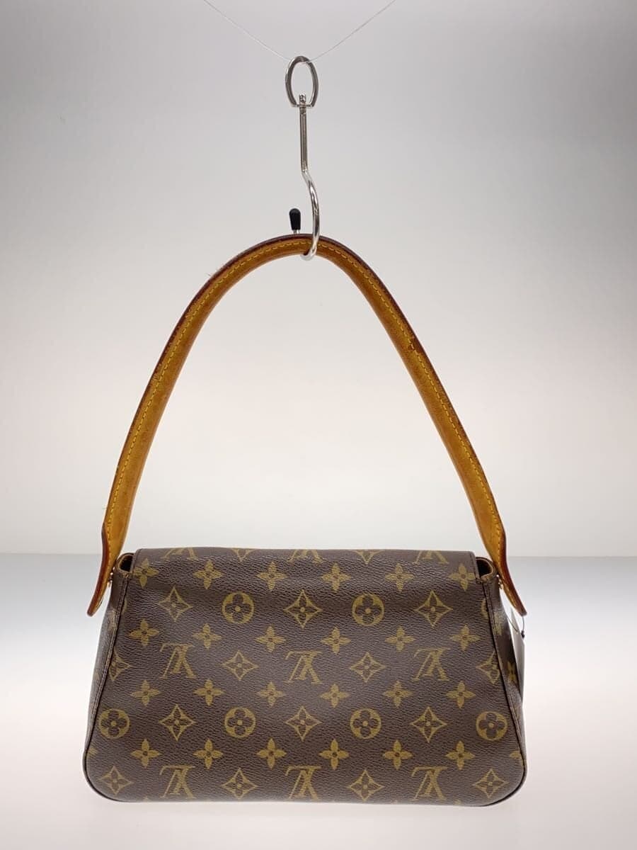 LOUIS VUITTON Mini Looping Monogram Canvas PVC BRW M51147 M51147 3