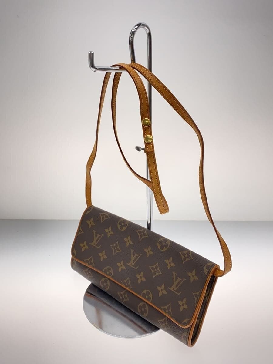 LOUIS VUITTON Pochette Twin GM Monogram Canvas PVC BRW M51852 M51852 2