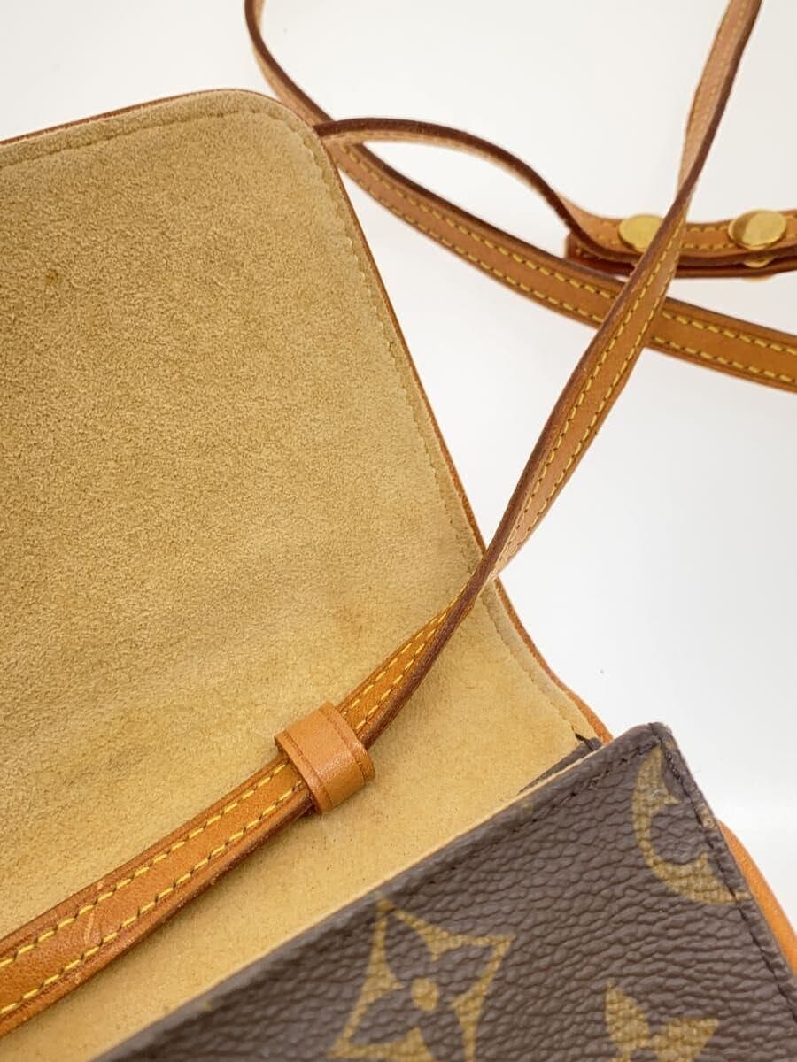 LOUIS VUITTON Pochette Twin GM Monogram Canvas PVC BRW M51852 M51852 7