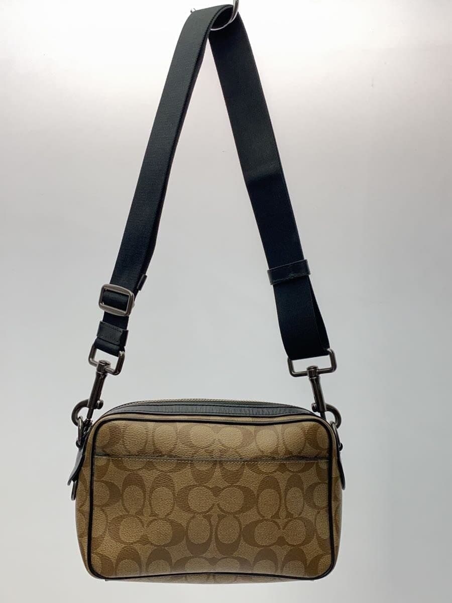 COACH Shoulder Bag Leather BRW Signature Pattern F50715 3