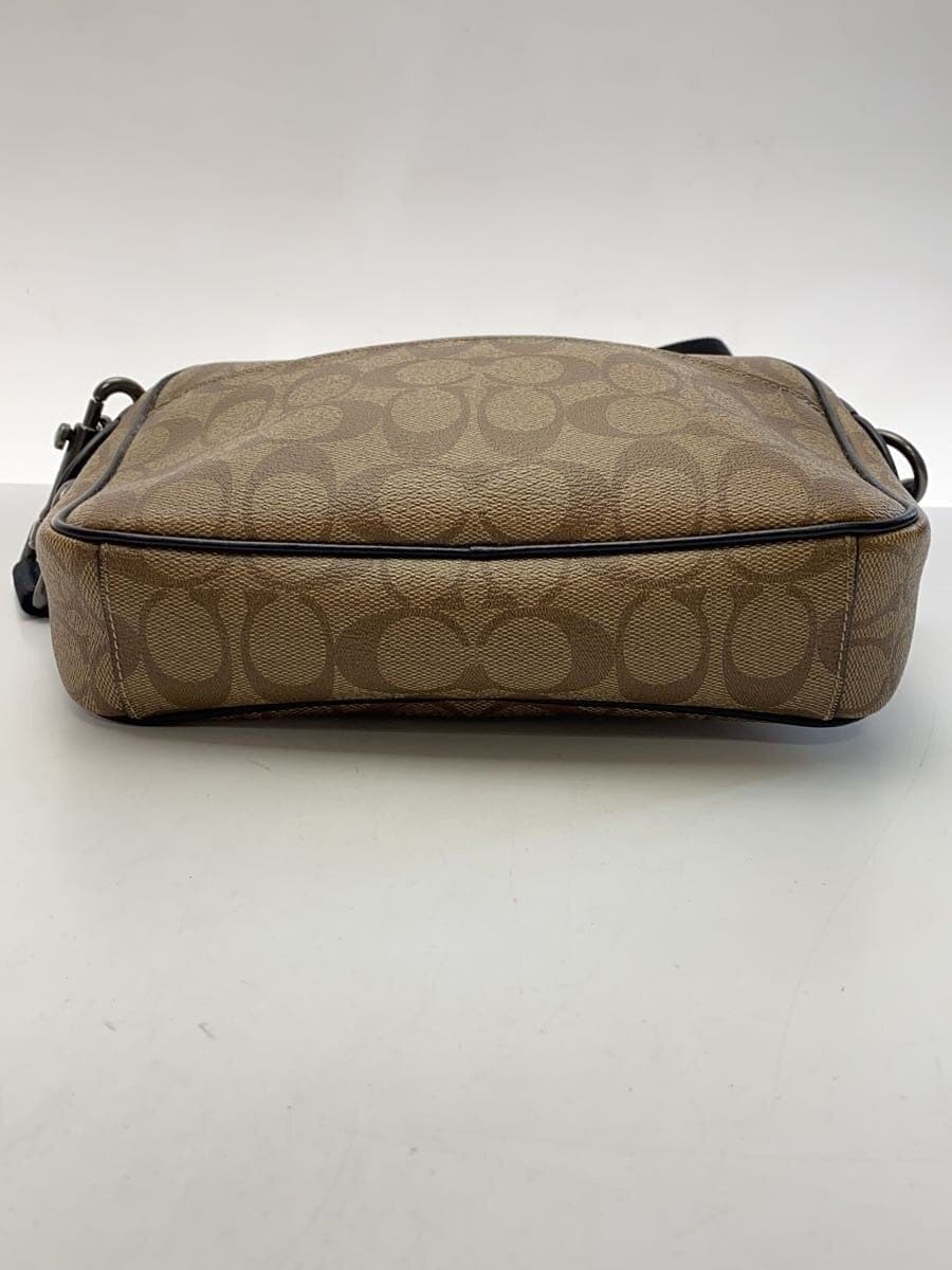 COACH Shoulder Bag Leather BRW Signature Pattern F50715 4