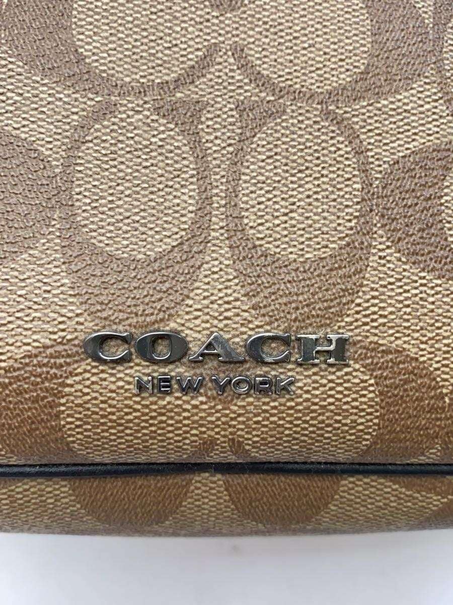 COACH Shoulder Bag Leather BRW Signature Pattern F50715 5