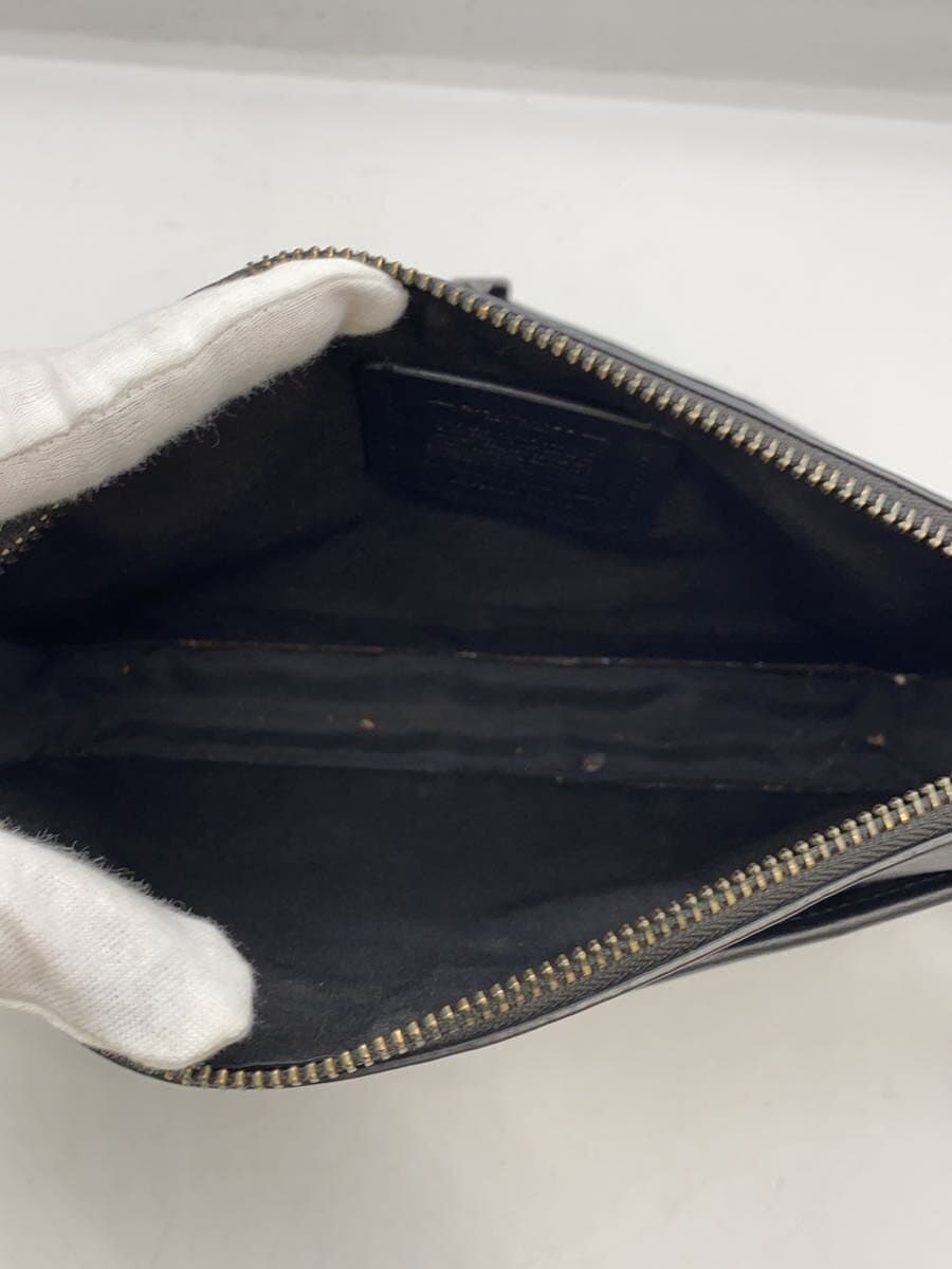 COACH Shoulder Bag Leather Black Signature Pattern CW373 6