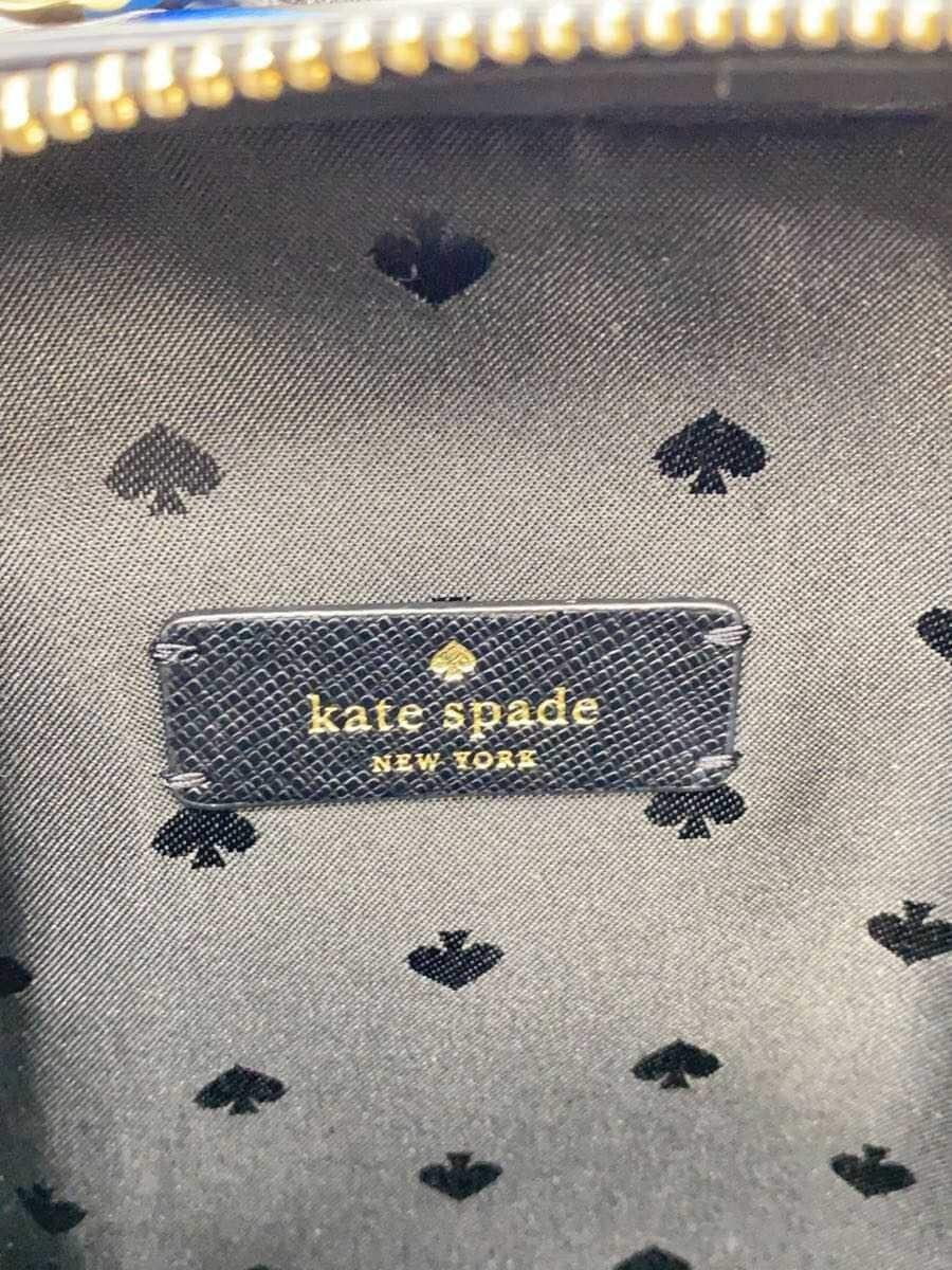Kate Spade New York handbag shoulder 2WAY PVC BLK flower pattern WKR00305 5