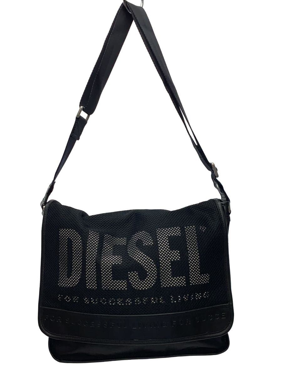 DIESEL shoulder bag messenger BLK logo