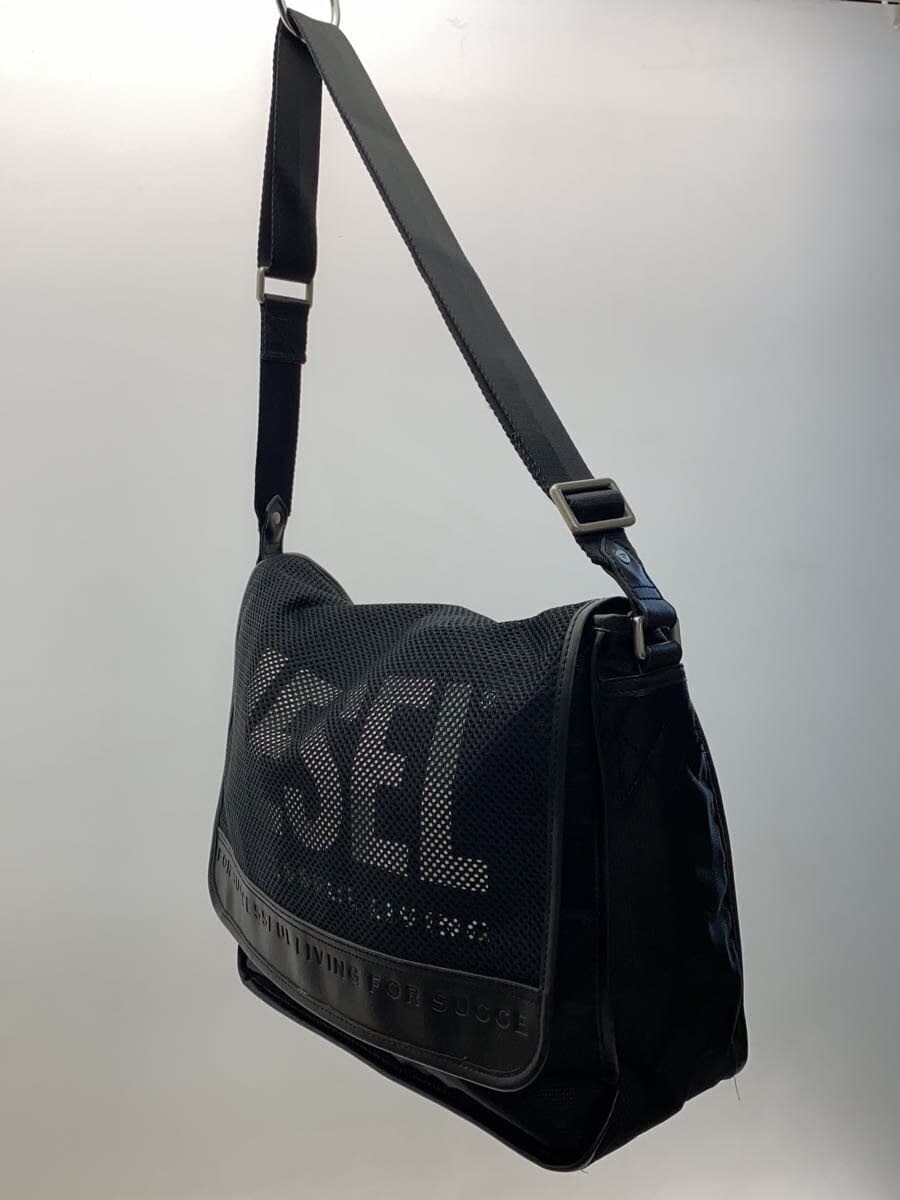 DIESEL shoulder bag messenger BLK logo 2