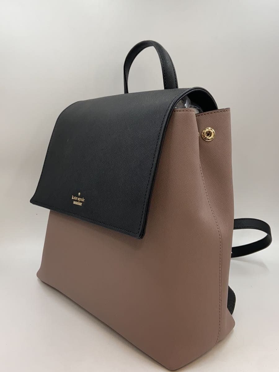 Kate Spade New York backpack leather PNK plain 2