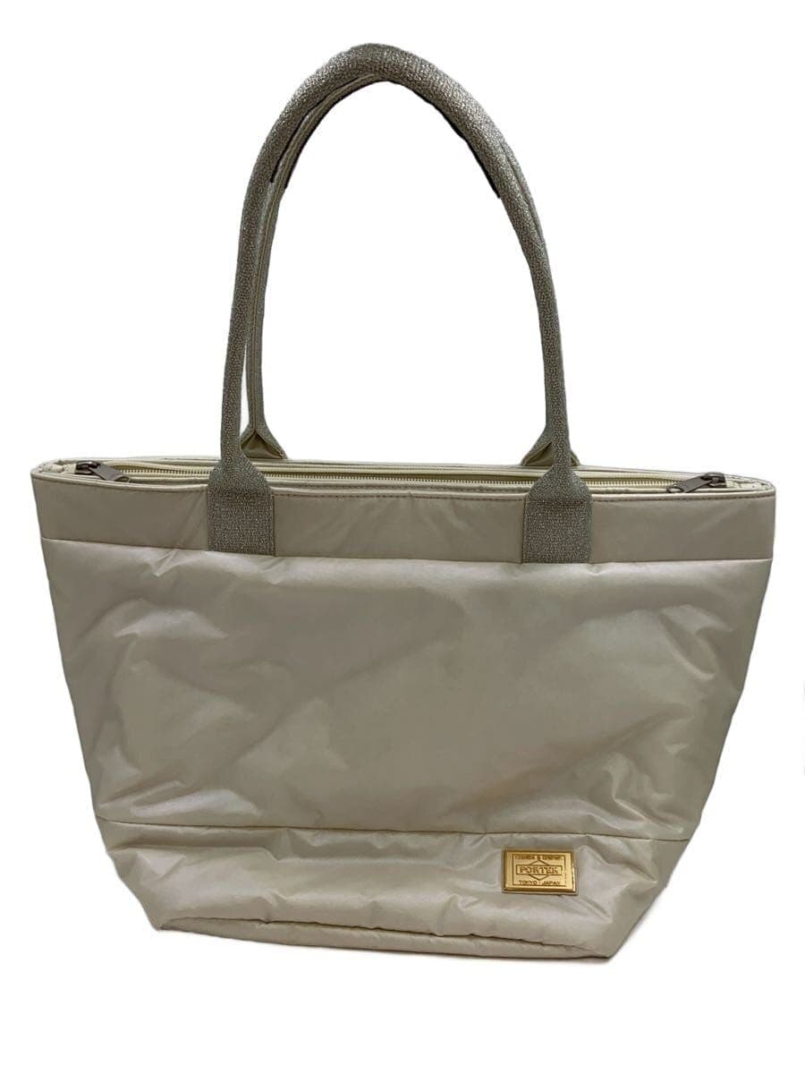 PORTER GIRL Tote Bag Nylon WHT Plain