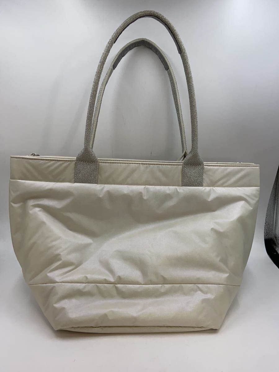 PORTER GIRL Tote Bag Nylon WHT Plain 3