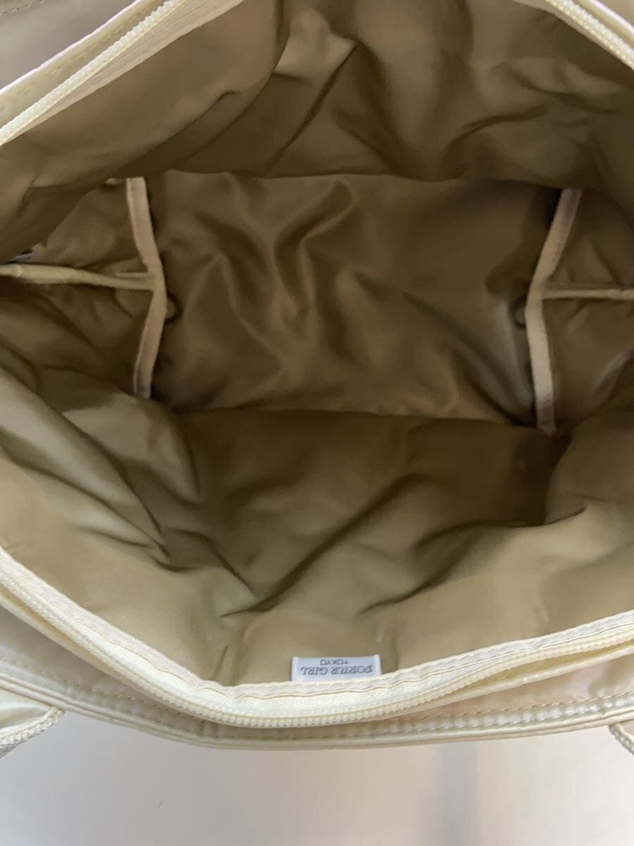 PORTER GIRL Tote Bag Nylon WHT Plain 6