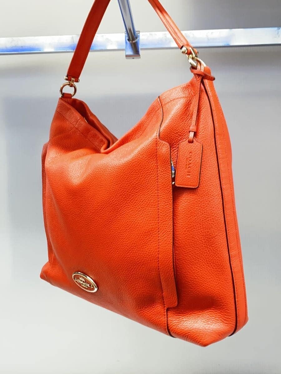 COACH shoulder bag leather ORN 34312 sticky condition exterior bottom dirt 2