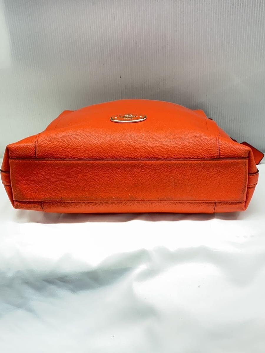 COACH shoulder bag leather ORN 34312 sticky condition exterior bottom dirt 4