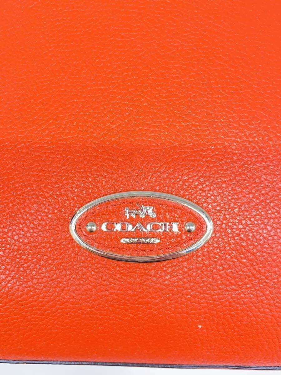 COACH shoulder bag leather ORN 34312 sticky condition exterior bottom dirt 5