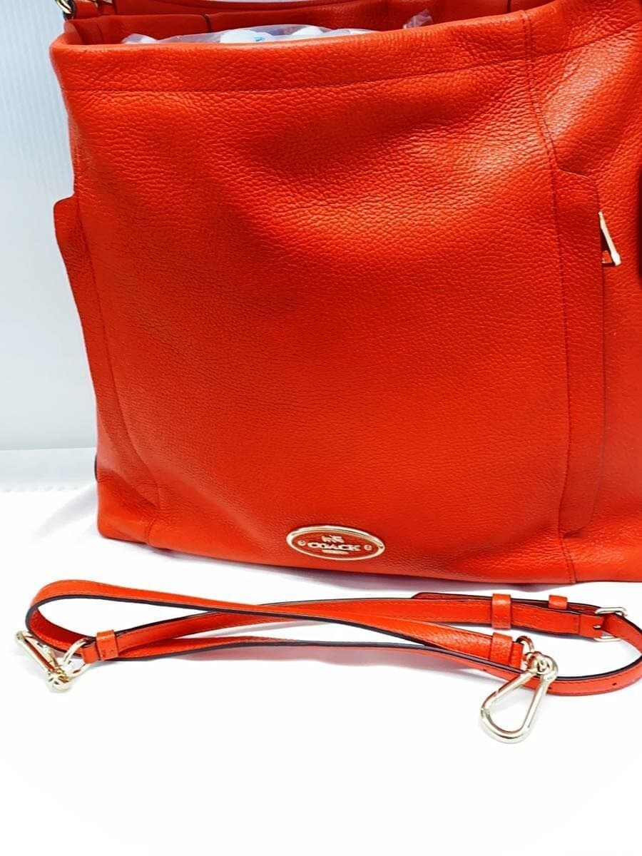 COACH shoulder bag leather ORN 34312 sticky condition exterior bottom dirt 7