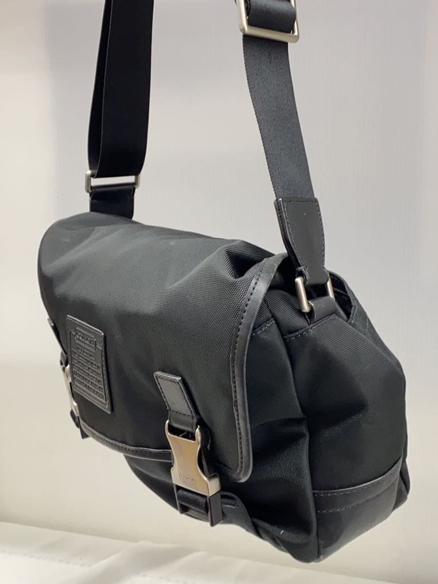 COACH Shoulder Bag Nylon Black Solid F70575 2
