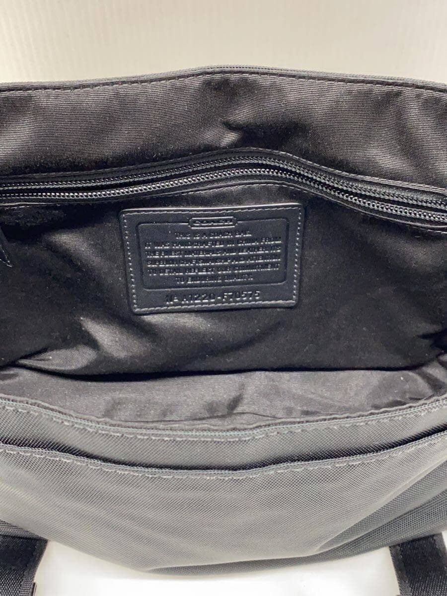 COACH Shoulder Bag Nylon Black Solid F70575 6