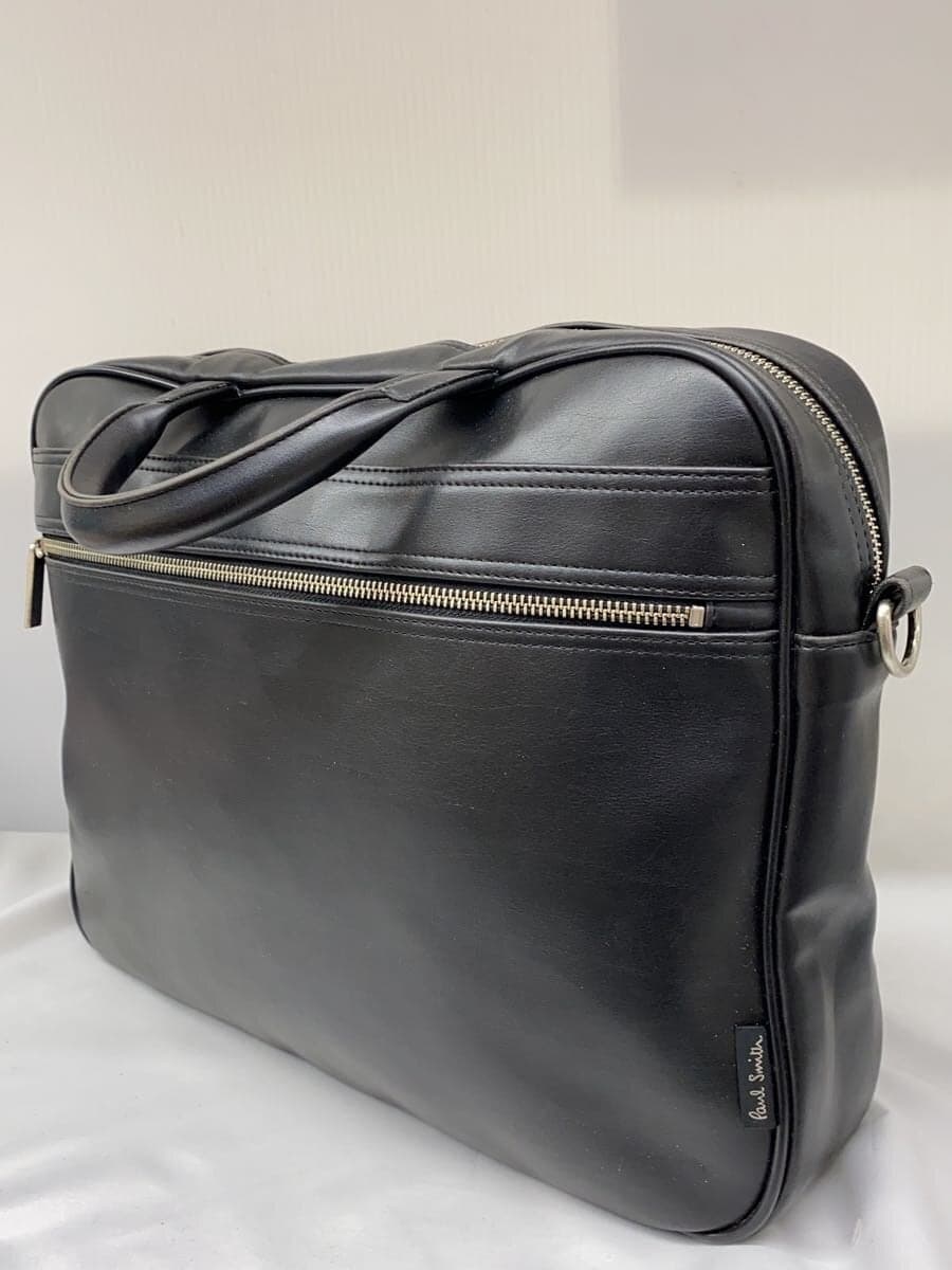 Paul Smith Briefcase Leather BLK Solid PSH113 2