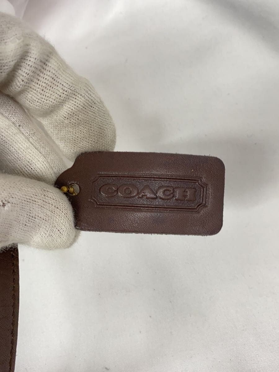 COACH Shoulder Bag Leather BRW Solid 4153 OLD COACH USA Made 5