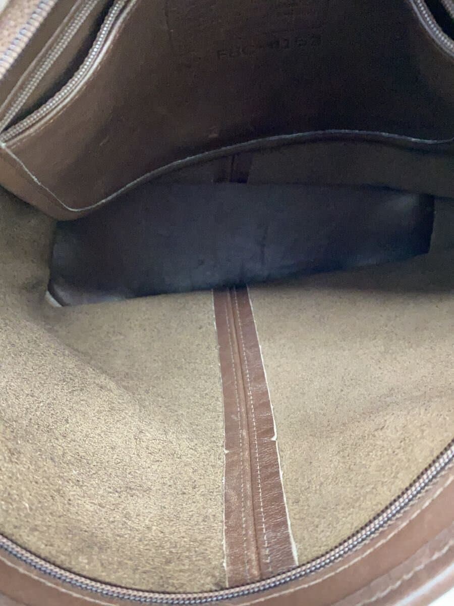 COACH Shoulder Bag Leather BRW Solid 4153 OLD COACH USA Made 6