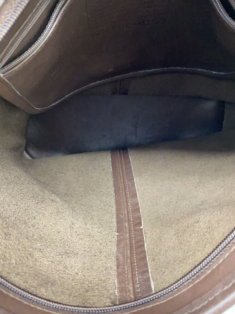 COACH Shoulder Bag Leather BRW Solid 4153 OLD COACH USA Made 6