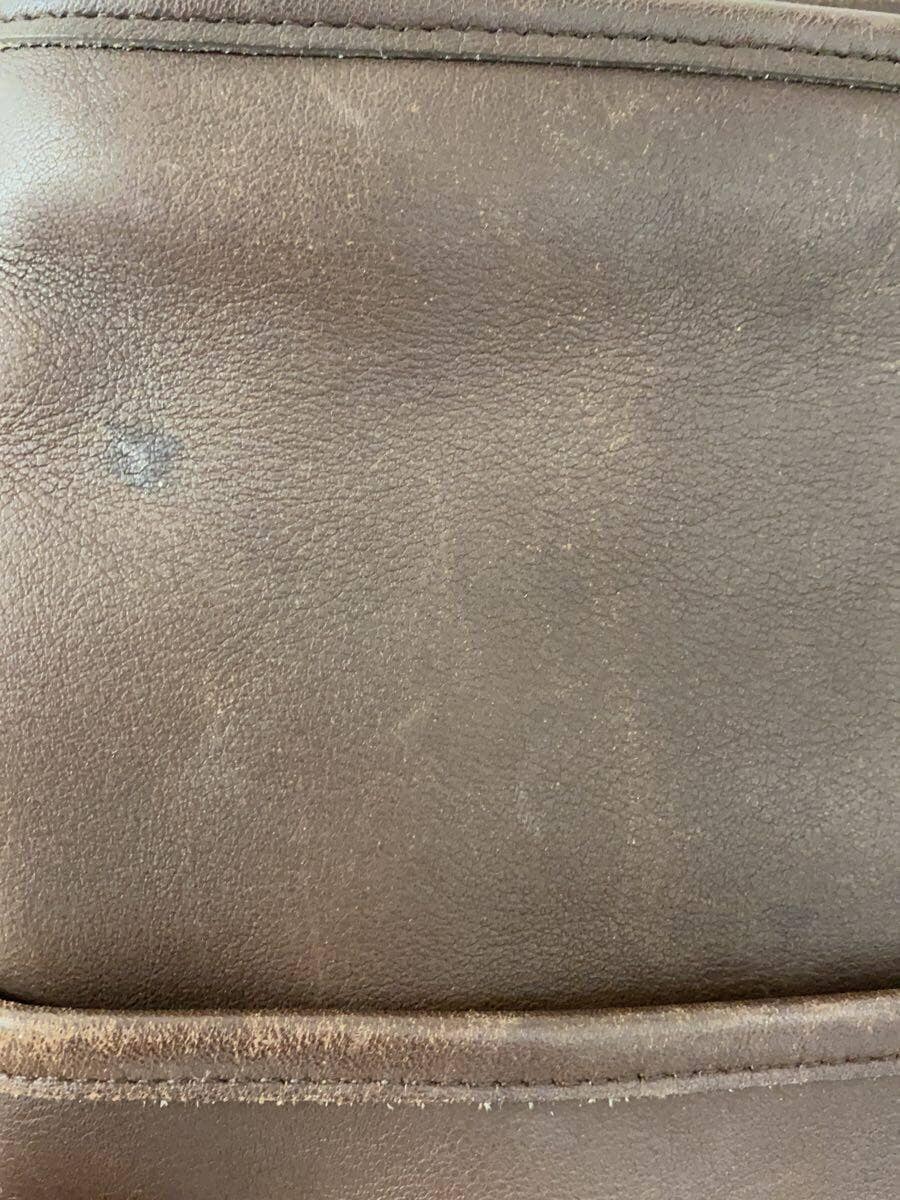 COACH Shoulder Bag Leather BRW Solid 4153 OLD COACH USA Made 8