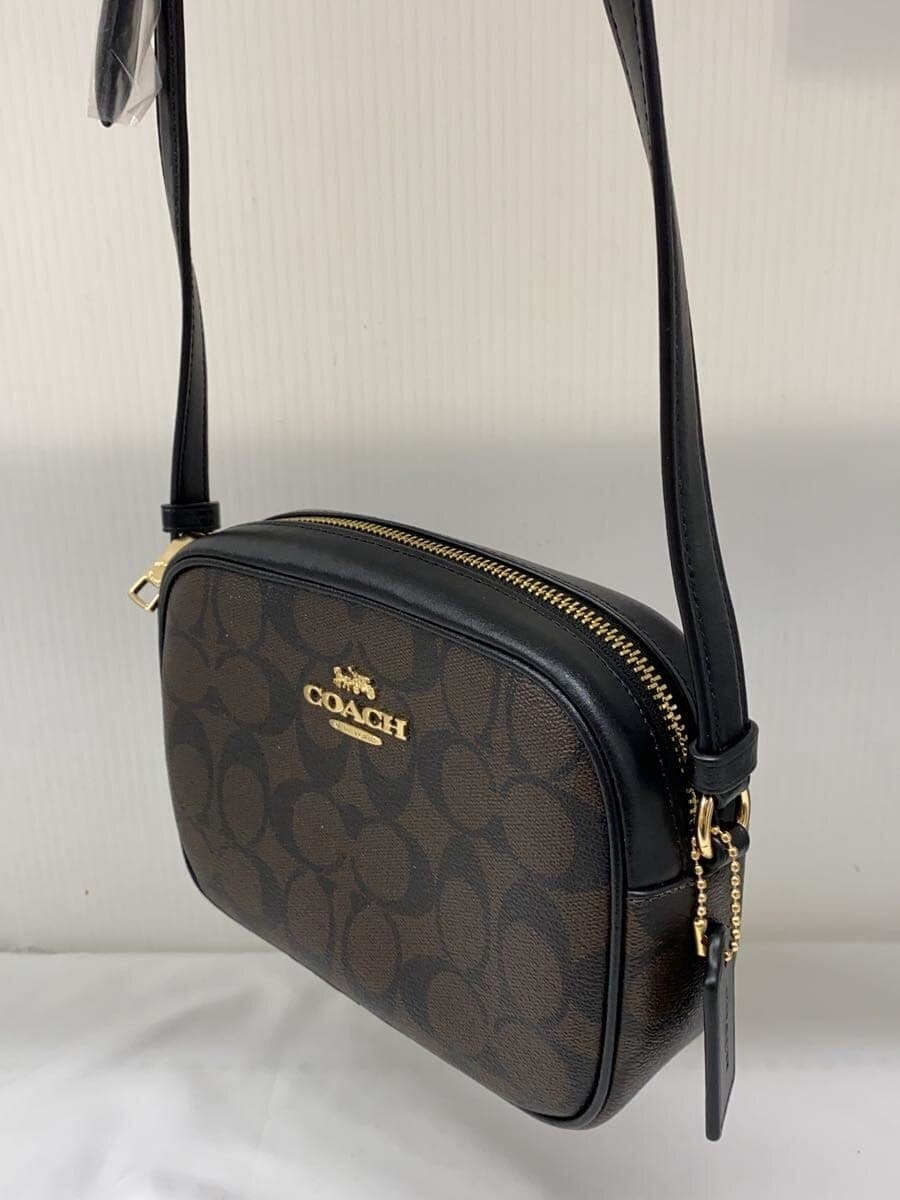 COACH Shoulder Bag Leather BRW All Over Pattern 9926 2