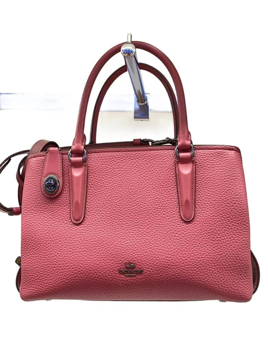 COACH handbag PVC PNK 56839 2WAY shoulder has dirt has damage