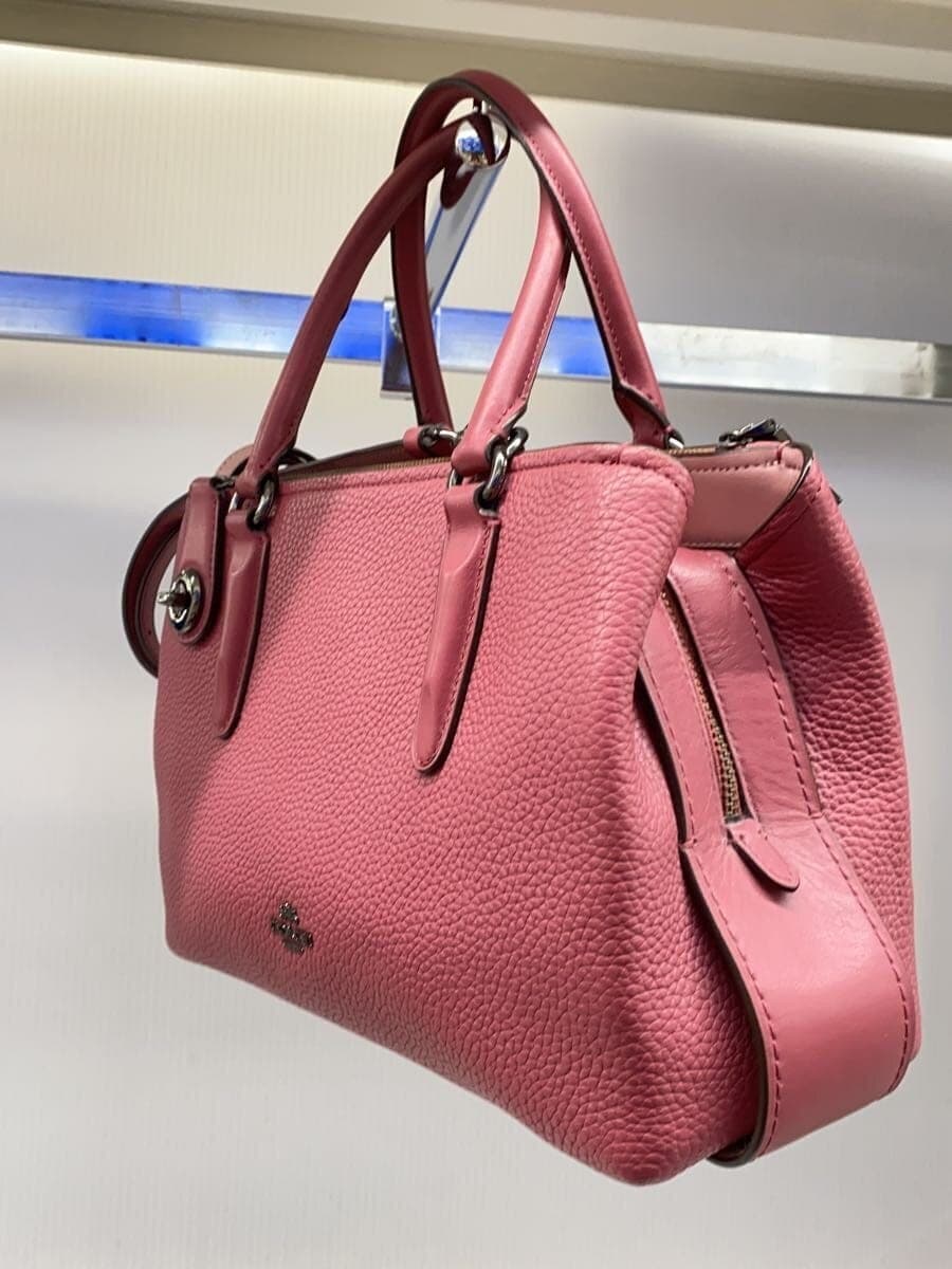 COACH handbag PVC PNK 56839 2WAY shoulder has dirt has damage 2