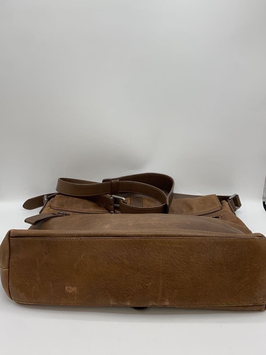 BALLY Shoulder Bag Leather BRW Solid 4