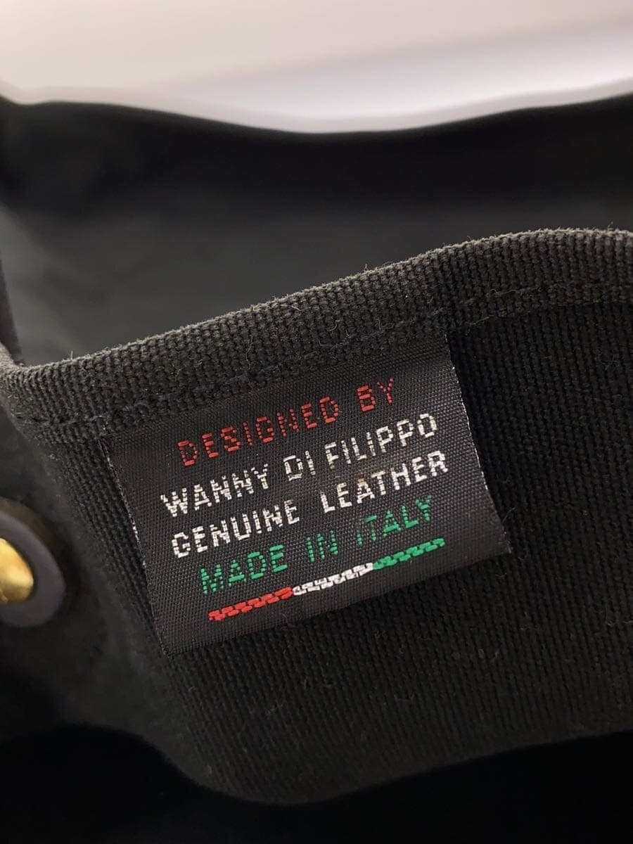 IL BISONTE Tote Bag Canvas BLK Plain 5