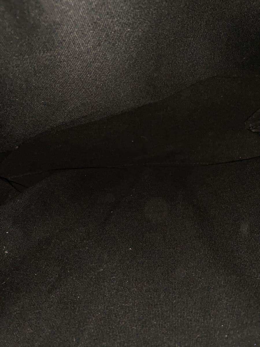 IL BISONTE Tote Bag Canvas BLK Plain 6