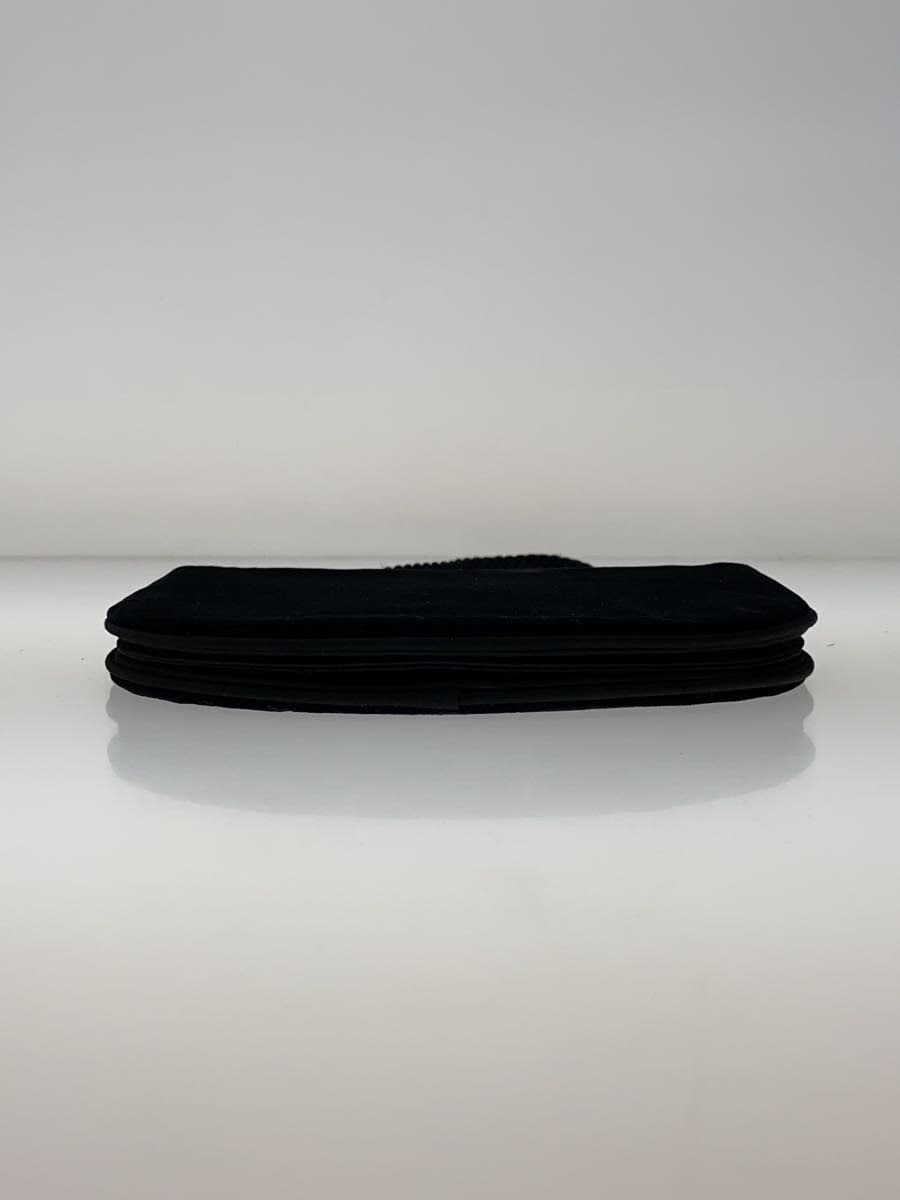 YVES SAINT LAURENT Shoulder Bag Velvet Black Solid 4