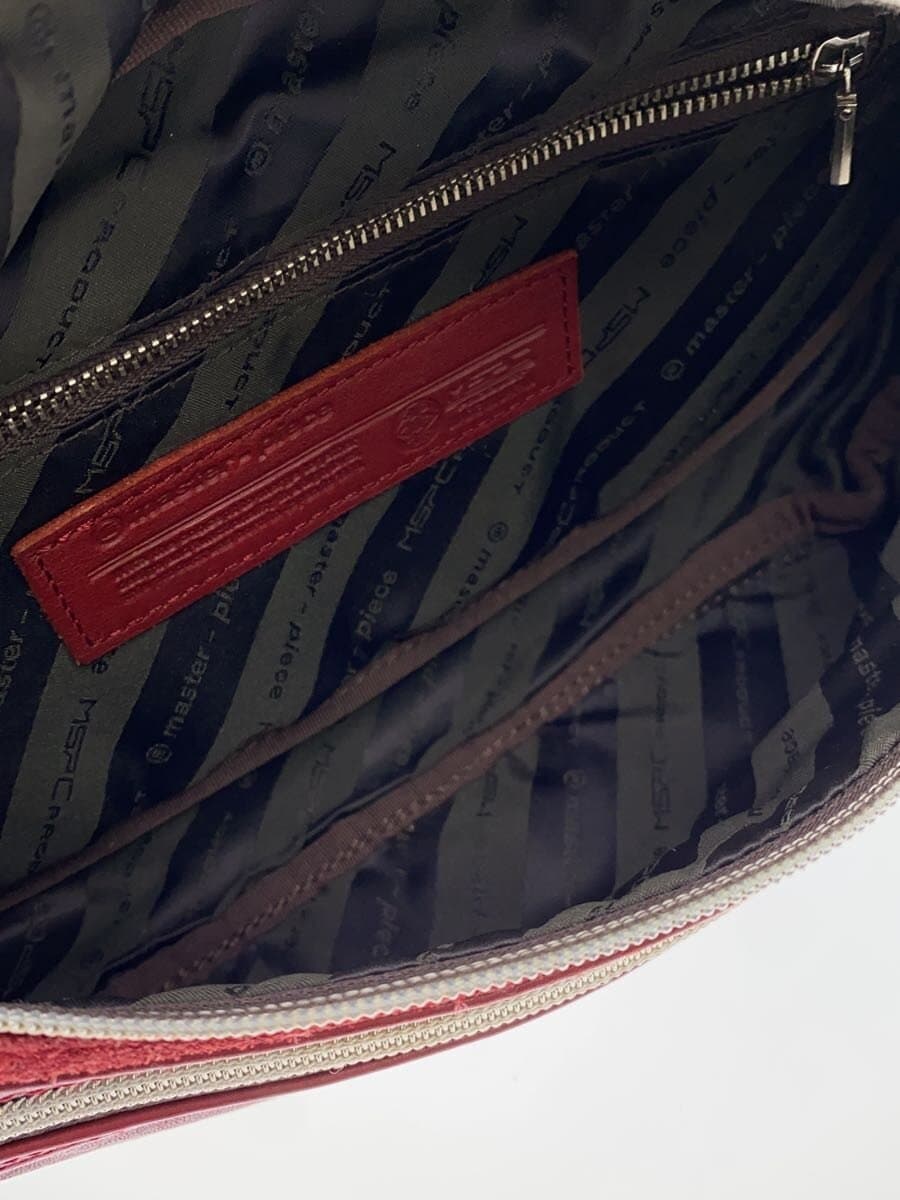 MASTERPIECE Shoulder Bag Leather RED 6
