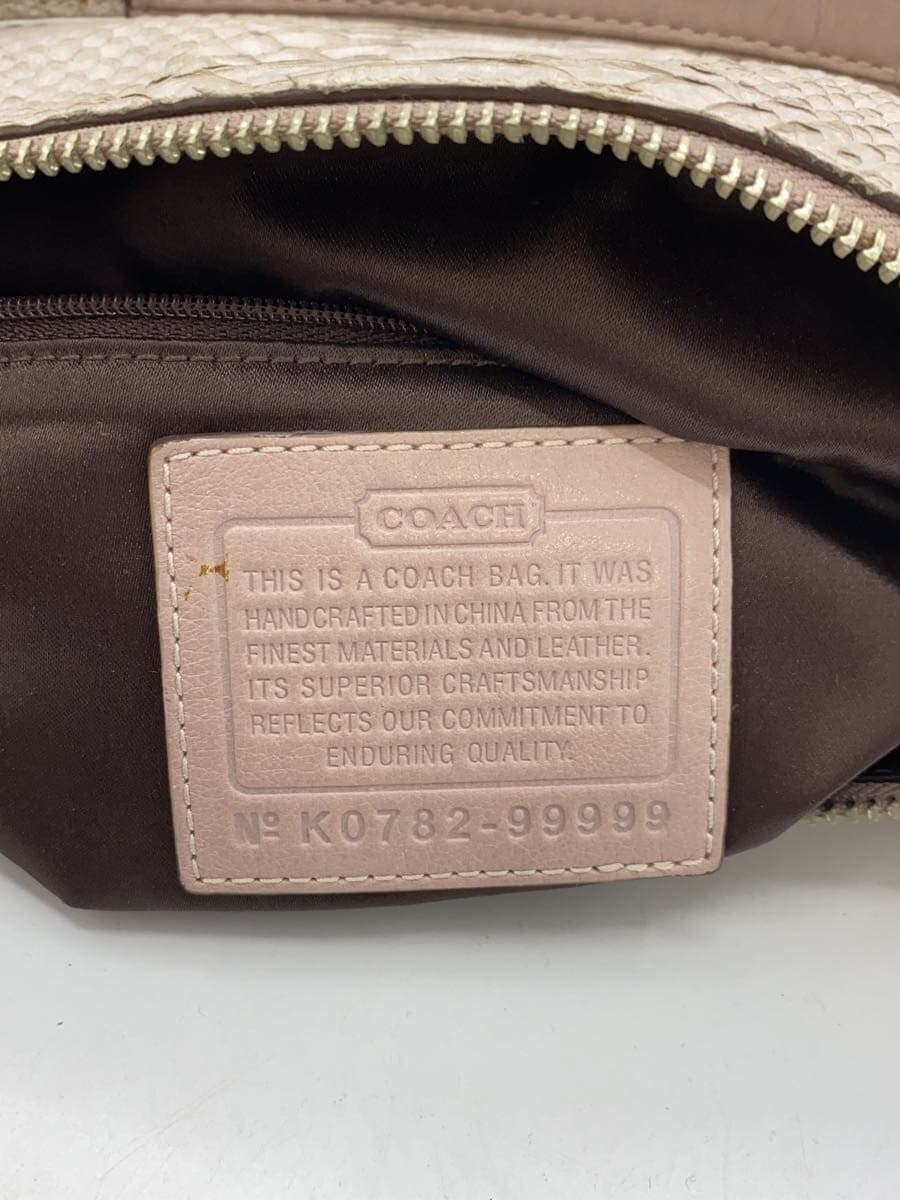 COACH Handbag Leather PNK Solid 99999 5