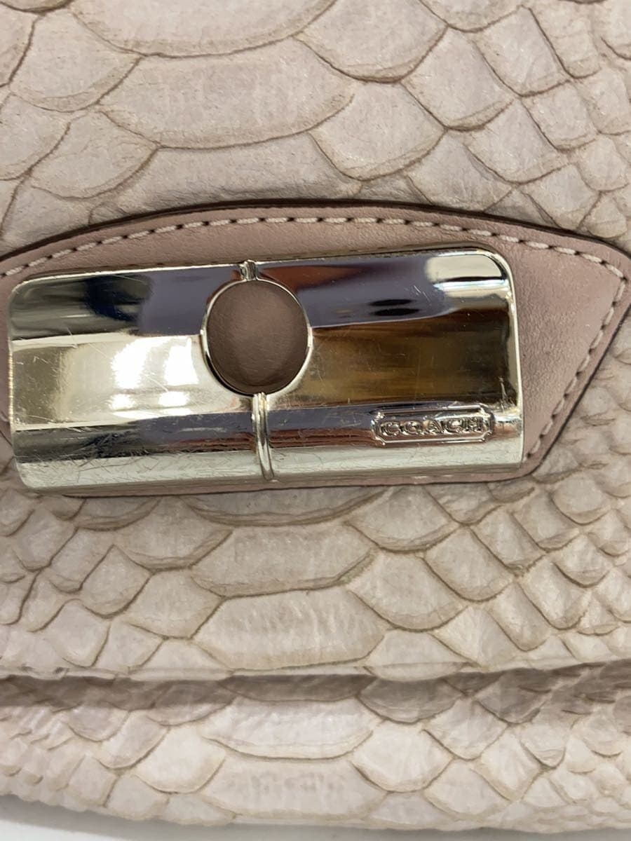 COACH Handbag Leather PNK Solid 99999 7