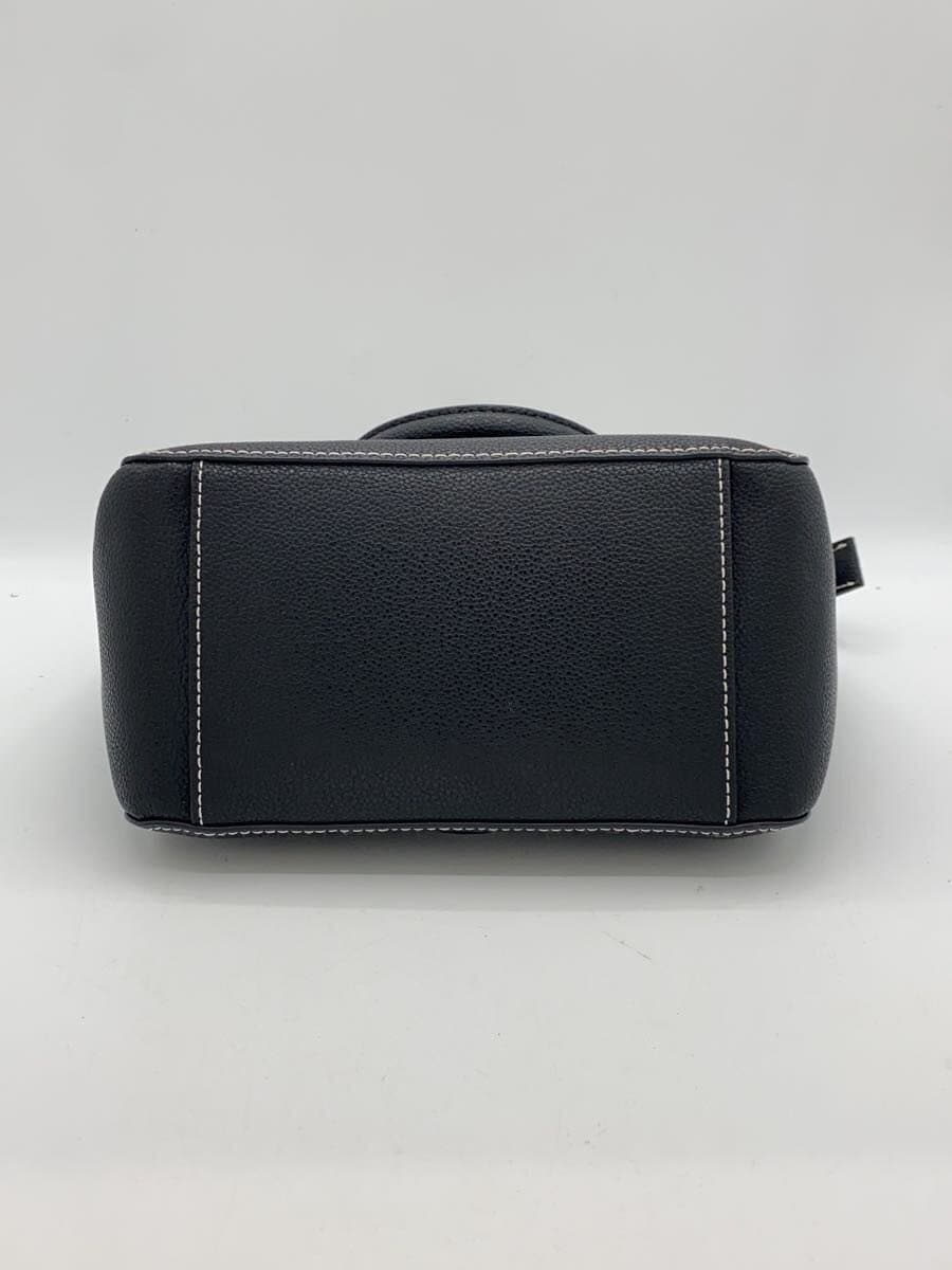 agnes b. Shoulder Bag Leather BLK 0AS04M-01 4