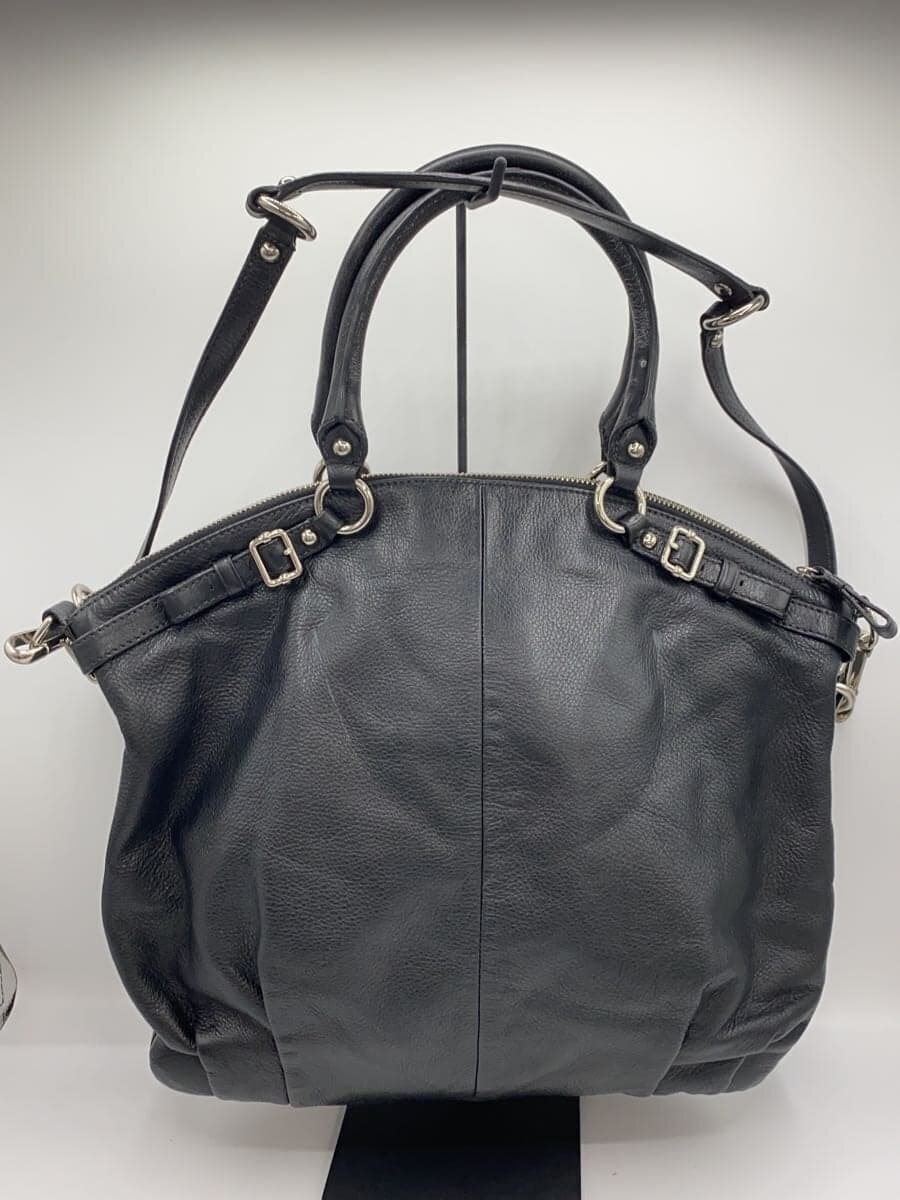 COACH Lindsey Satchel_Madison Leather BLK 3