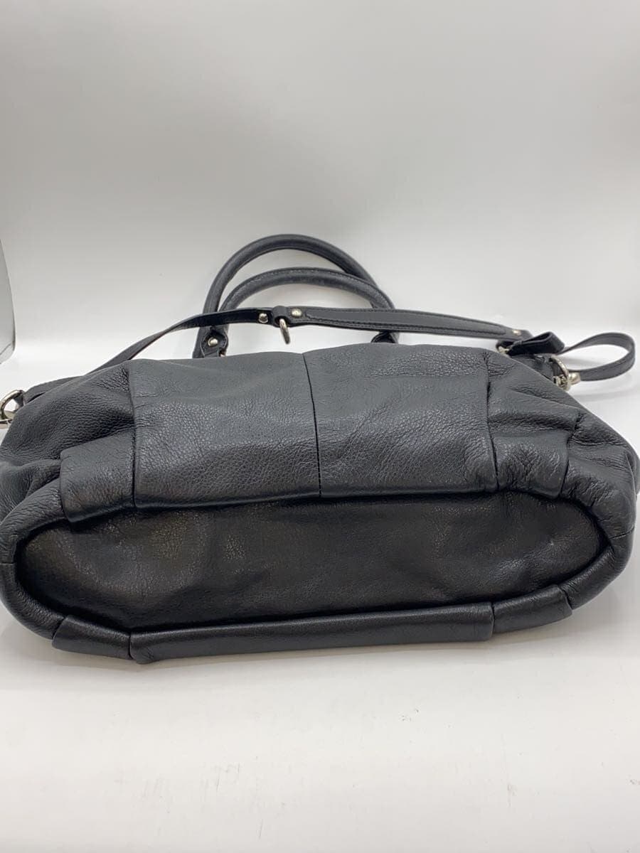 COACH Lindsey Satchel_Madison Leather BLK 4