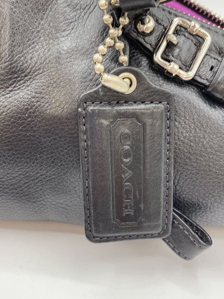 COACH Lindsey Satchel_Madison Leather BLK 7