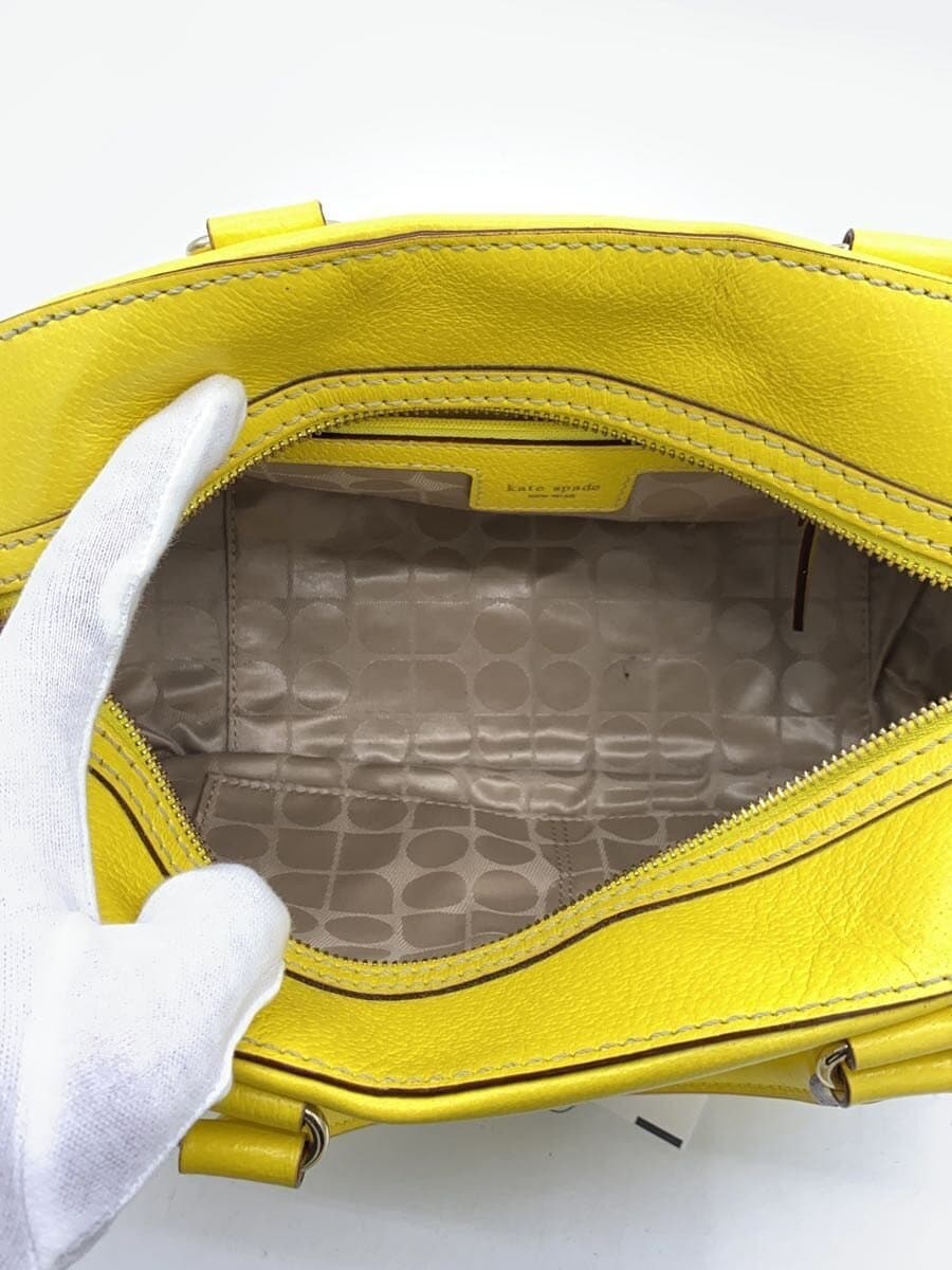 kate spade new york Handbag Leather YLW 6