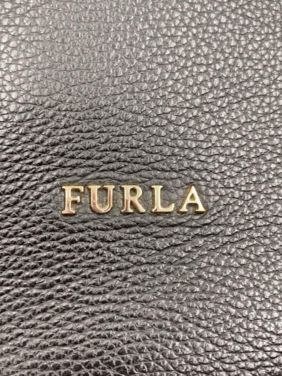 FURLA shoulder bag leather black 26737 5