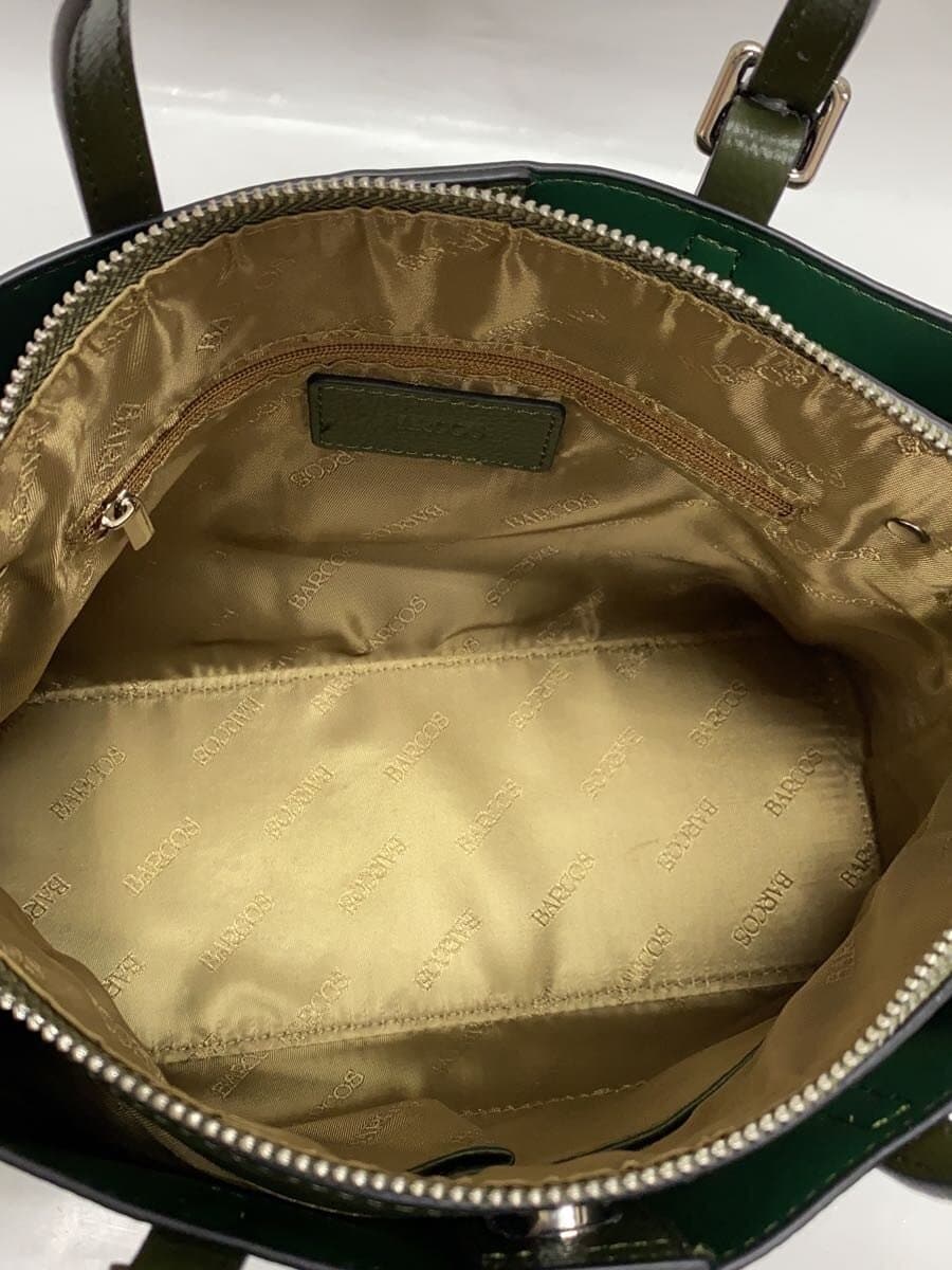 BARCOS Shoulder Bag Leather GRN 2-Way 6