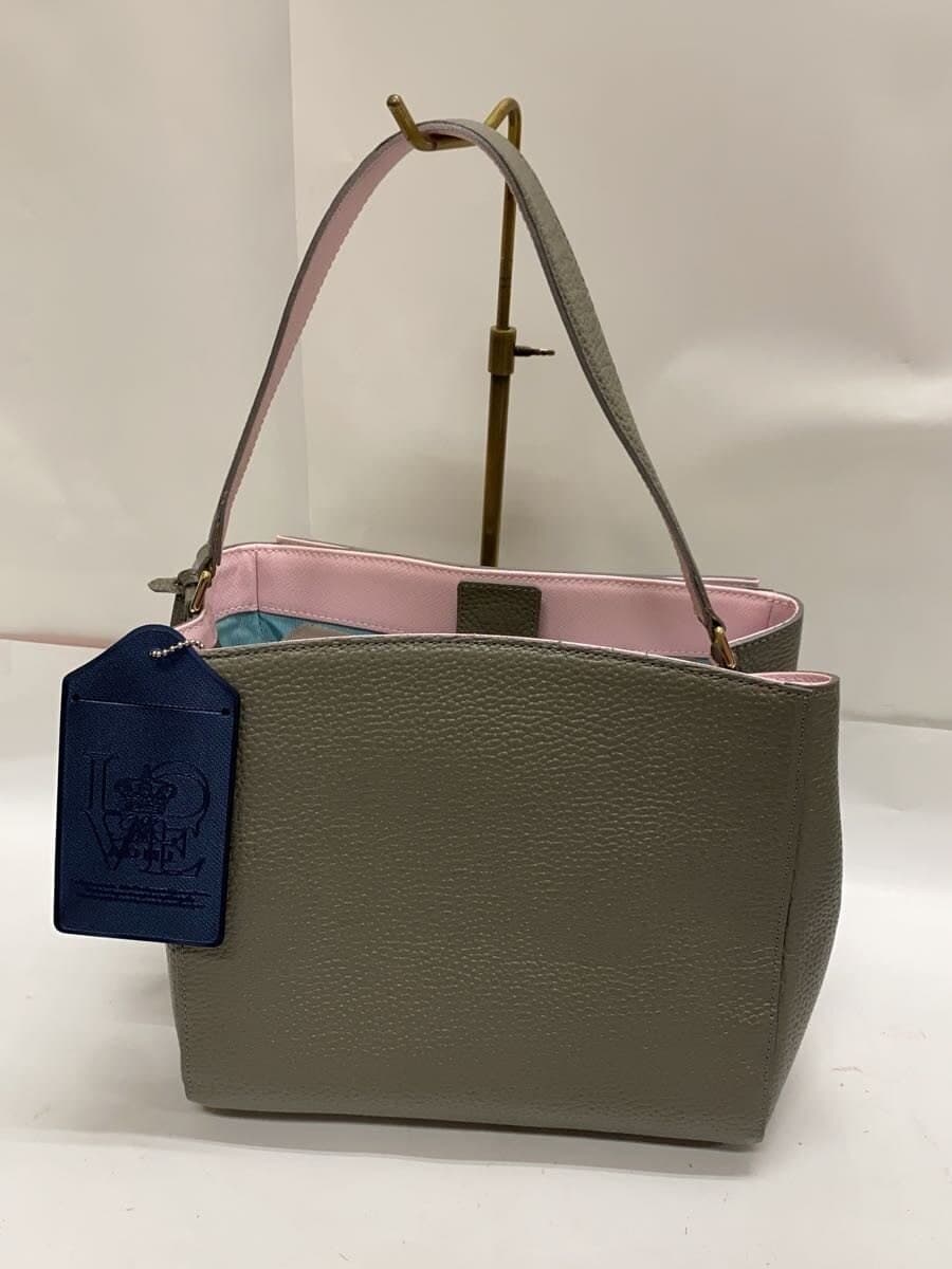 A.D.M.J. Shoulder Bag Leather GRY 3