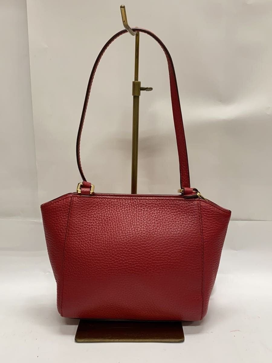 LAUREN RALPH LAUREN shoulder bag leather RED solid color 3