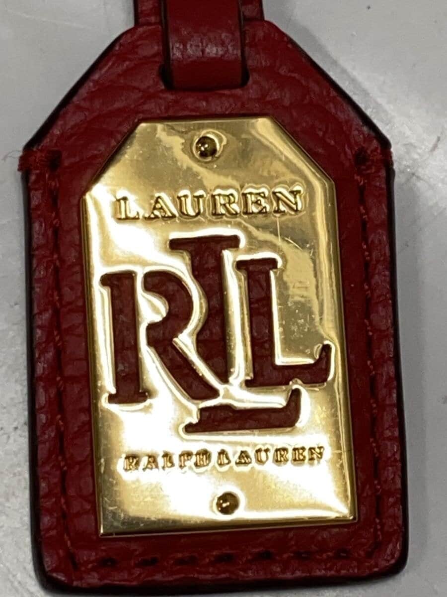 LAUREN RALPH LAUREN shoulder bag leather RED solid color 5