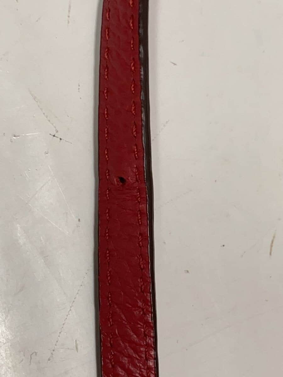 LAUREN RALPH LAUREN shoulder bag leather RED solid color 7