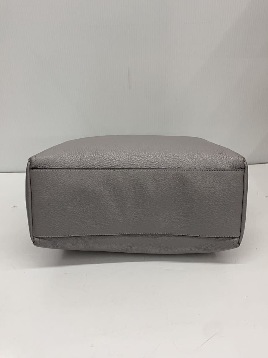 FURLA Handbag Leather GRY 4