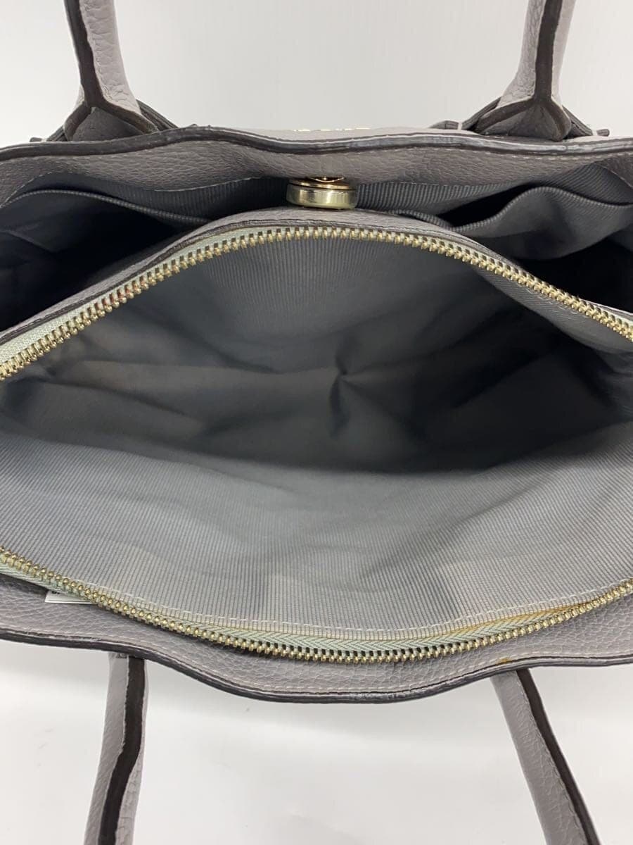 FURLA Handbag Leather GRY 6