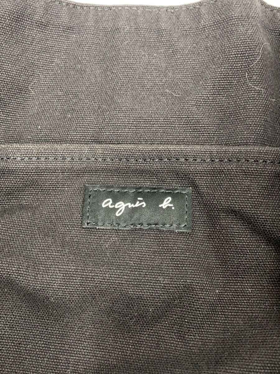 agnes b. Tote Bag Canvas BLK 5