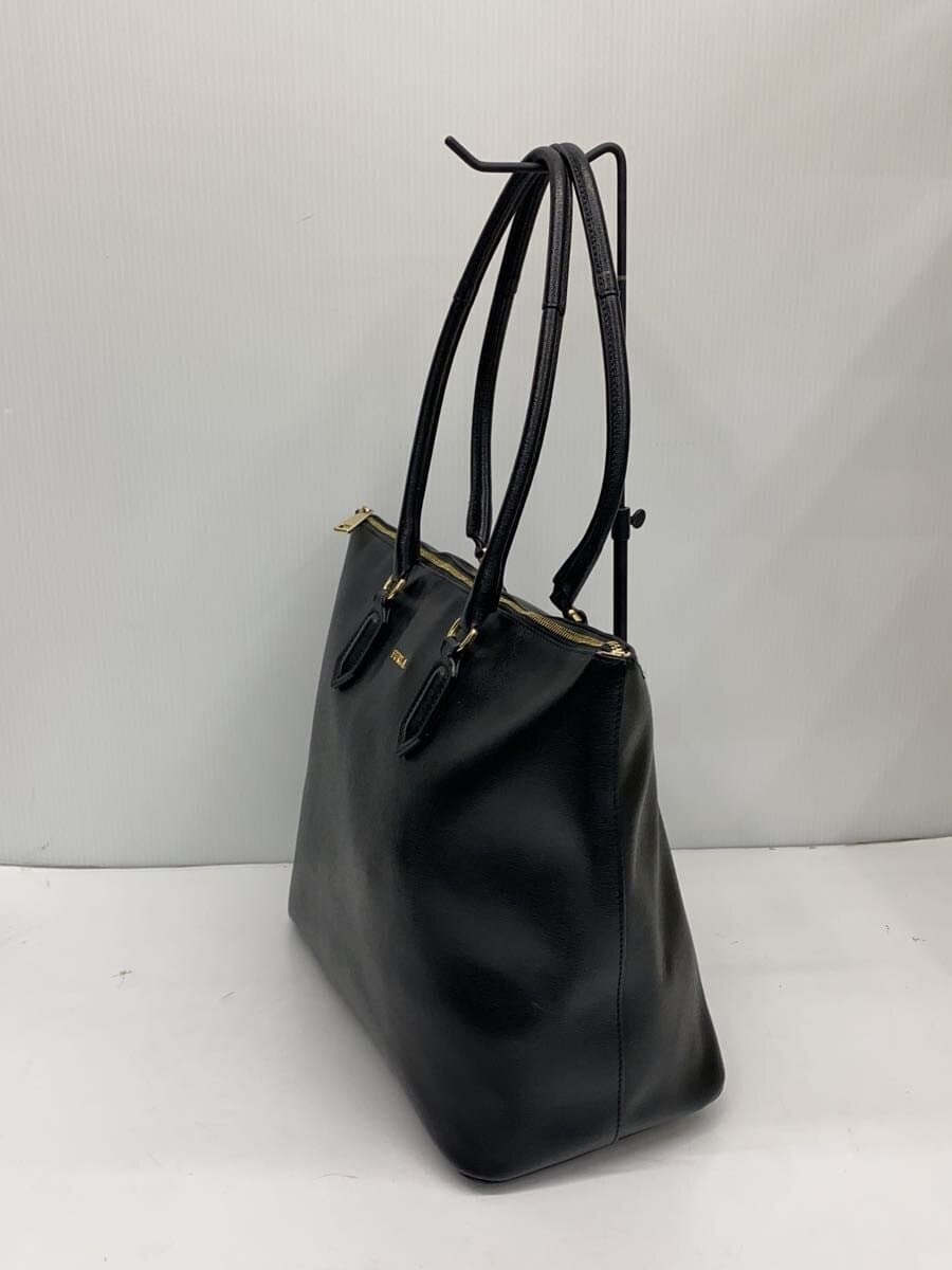 FURLA Handbag Leather BLK 2